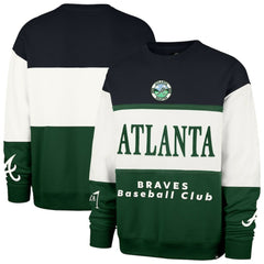 Atlanta Braves Tee Up Maximalist Fleece Sweatshirt Green | 47 brand
