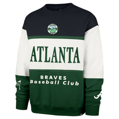Atlanta Braves Tee Up Maximalist Fleece Sweatshirt Green | 47 brand