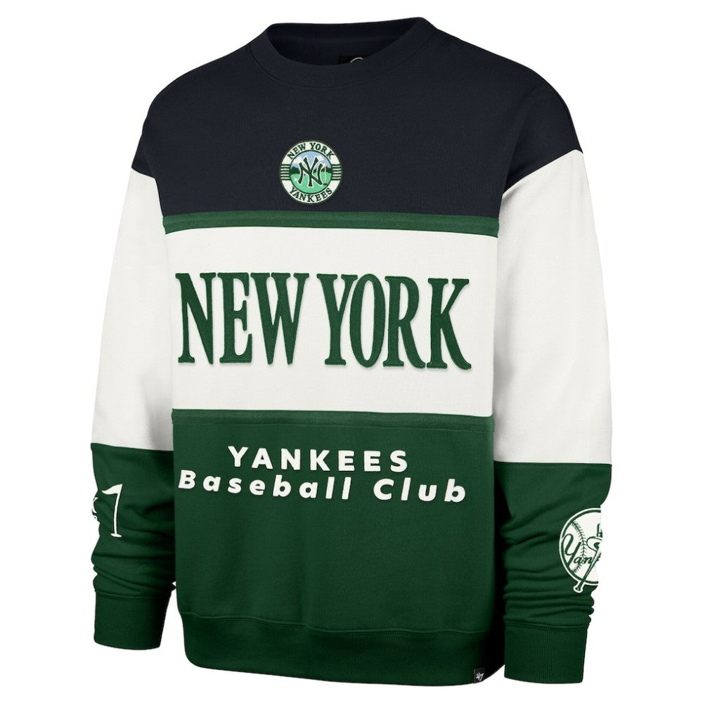 New York Yankees Tee Up Maximalist Fleece Sweatshirt Green | 47 brand