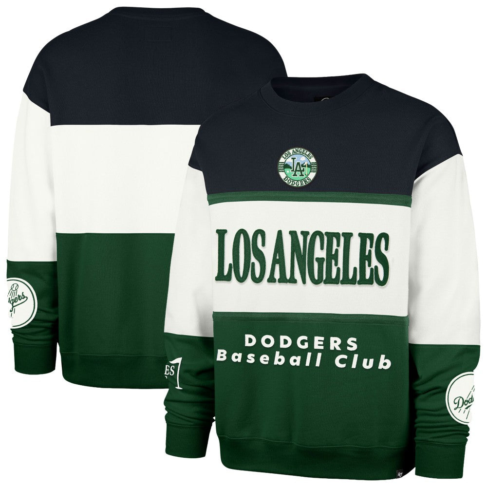 Los Angeles Dodgers Tee Up Maximalist Fleece Sweatshirt Green | 47 brand