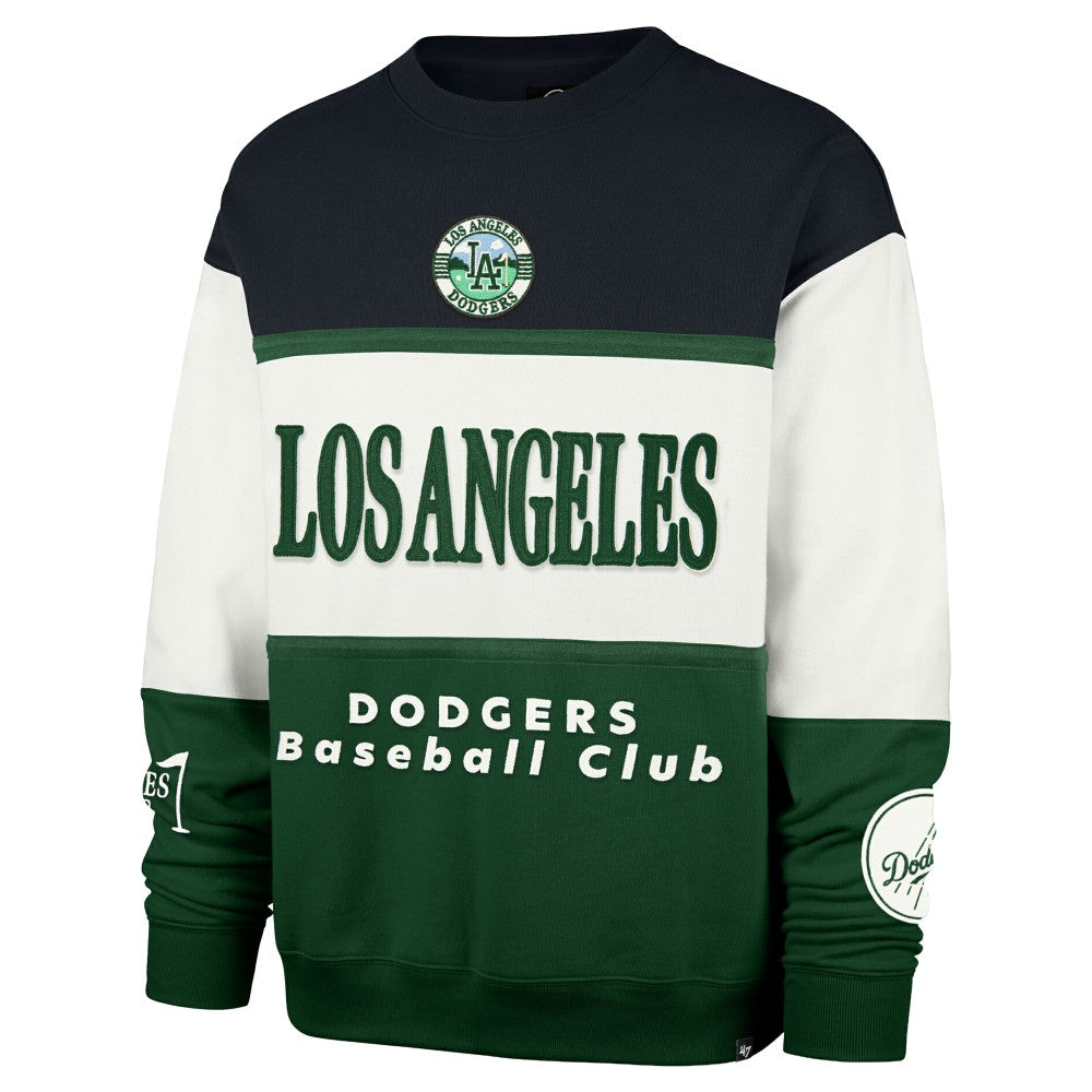 Los Angeles Dodgers Tee Up Maximalist Fleece Sweatshirt Green | 47 brand