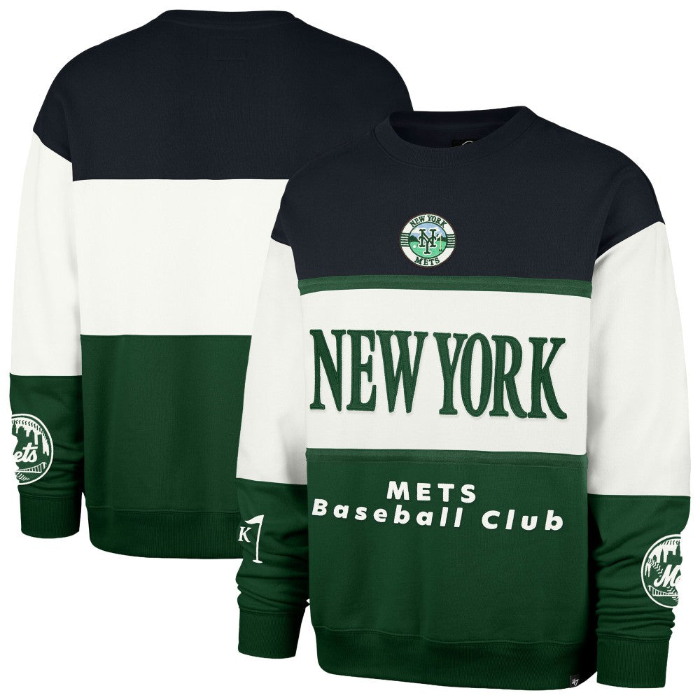 New York Mets Tee Up Maximalist Fleece Sweatshirt Green | 47 brand