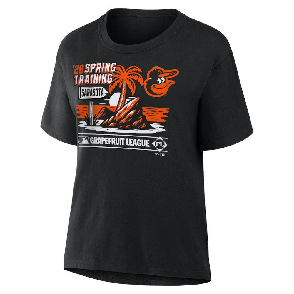 Baltimore Orioles Women's 2026 Spring Training Grapefruit League Hometown Special T-Shirt Black