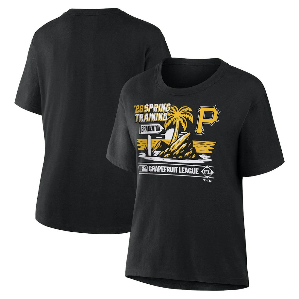 Pittsburgh Pirates Women's 2026 Spring Training Grapefruit League Hometown Special T-Shirt Black