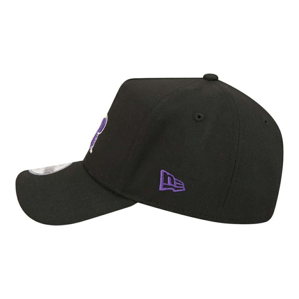 Colorado Rockies Youth 9FORTY A-Frame Adjustable Hat Black | New Era