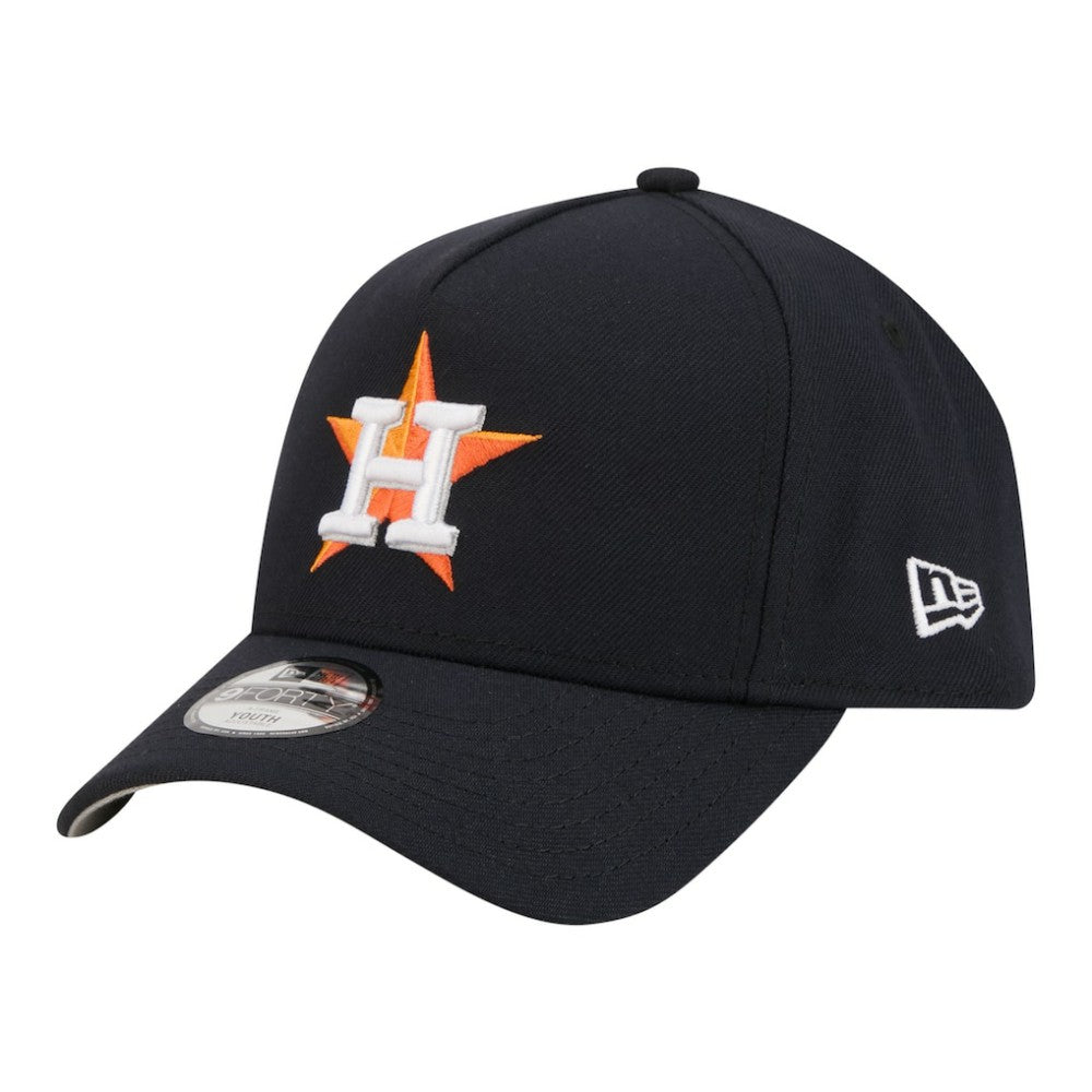 Houston Astros Youth 9FORTY A-Frame Adjustable Hat Navy | New Era