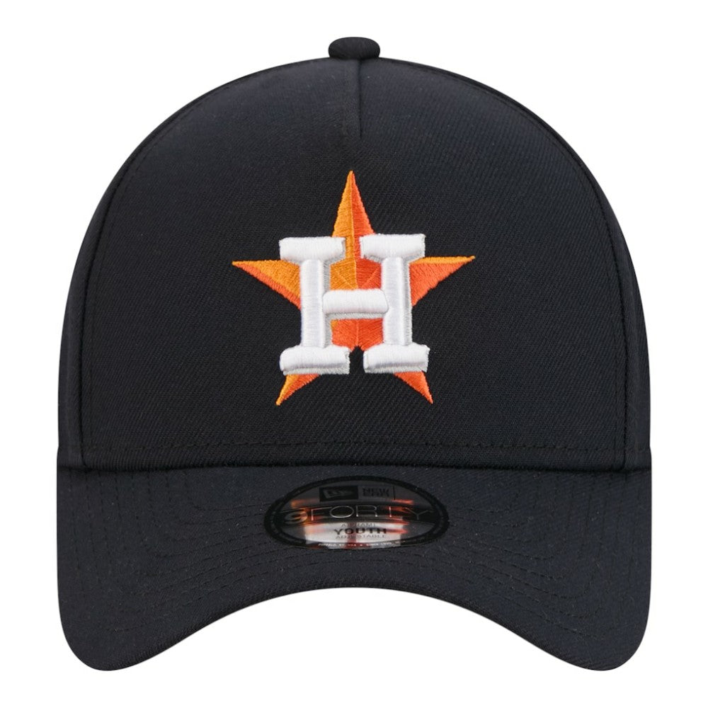 Houston Astros Youth 9FORTY A-Frame Adjustable Hat Navy | New Era