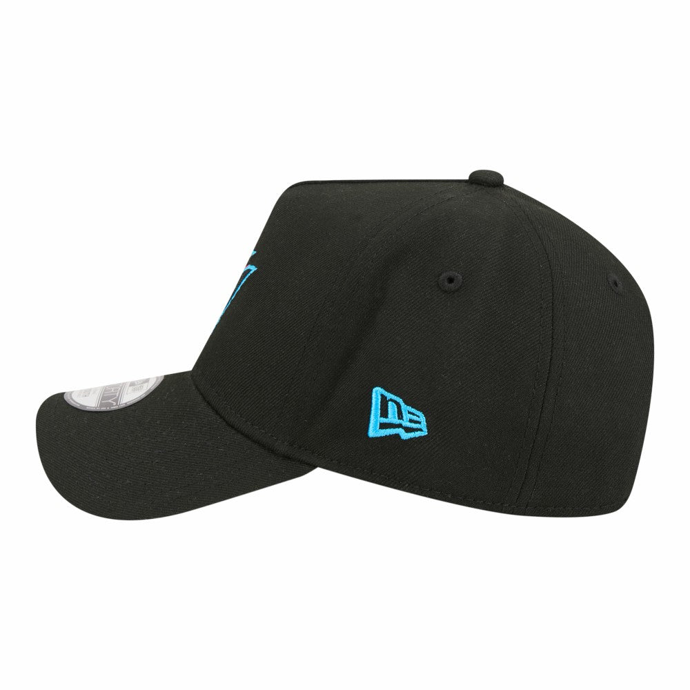Miami Marlins Youth 9FORTY A-Frame Adjustable Hat Black | New Era