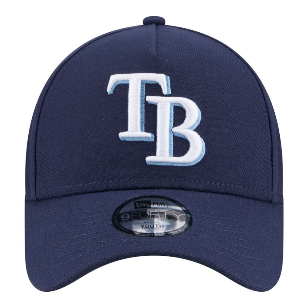 Tampa Bay Rays Youth 9FORTY A-Frame Adjustable Hat Navy | New Era