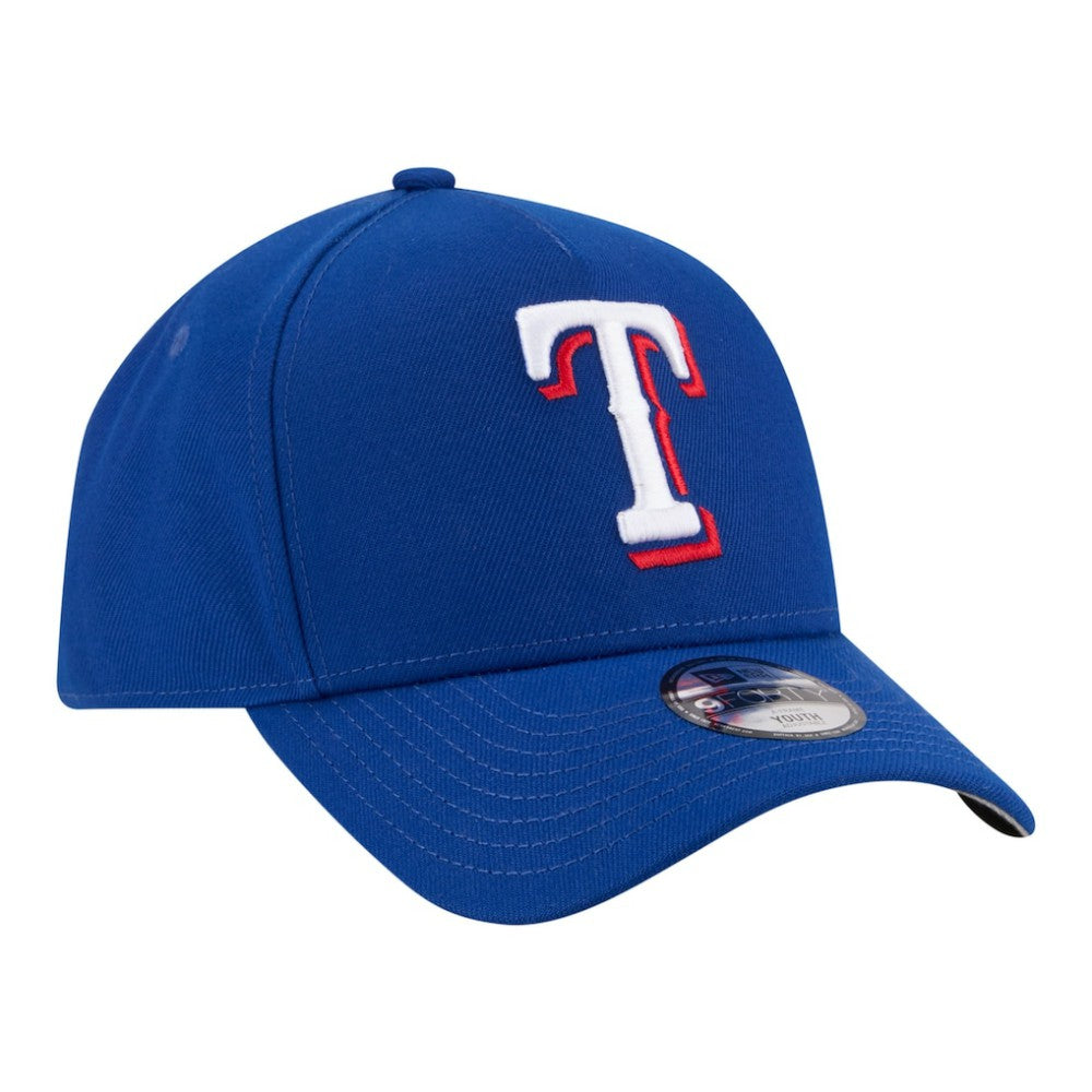 Texas Rangers Youth 9FORTY A-Frame Adjustable Hat Royal | New Era