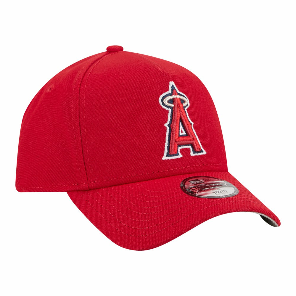 Los Angeles Angels Youth 9FORTY A-Frame Adjustable Hat Red | New Era