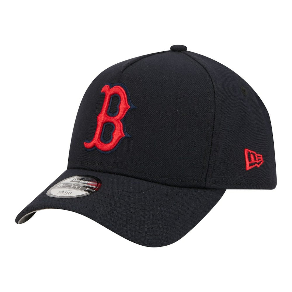 Boston Red Sox Youth 9FORTY A-Frame Adjustable Hat Navy | New Era