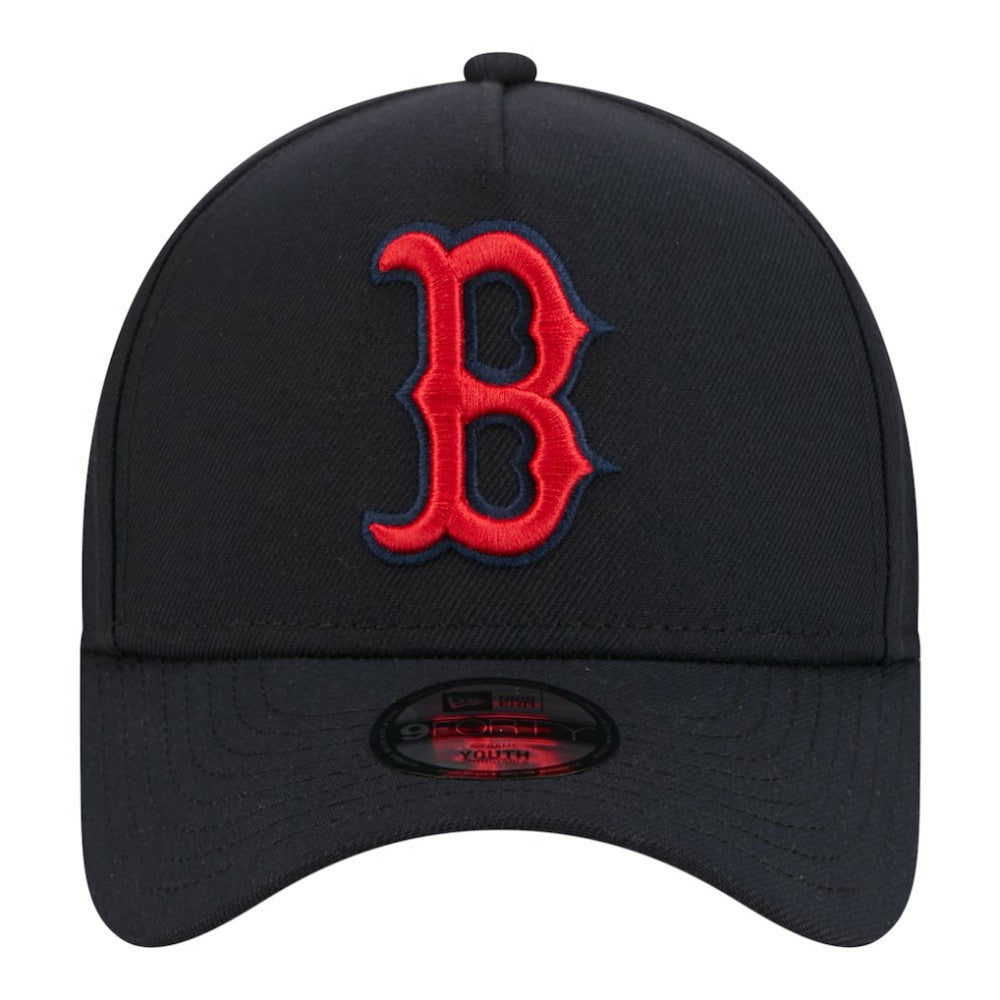 Boston Red Sox Youth 9FORTY A-Frame Adjustable Hat Navy | New Era