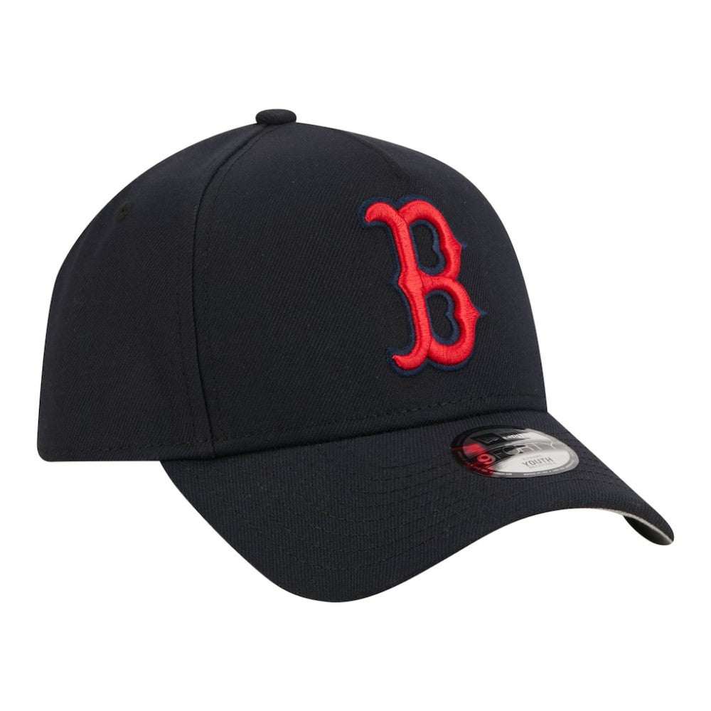 Boston Red Sox Youth 9FORTY A-Frame Adjustable Hat Navy | New Era
