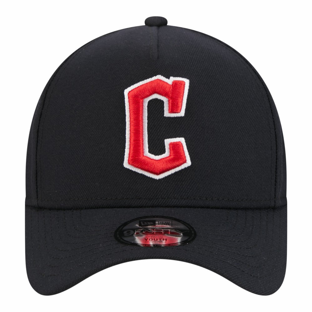 Cleveland Guardians Youth 9FORTY A-Frame Adjustable Hat Navy | New Era