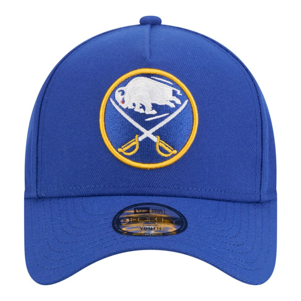 Buffalo Sabres New Era Youth 9FORTY A-Frame Adjustable Hat Royal