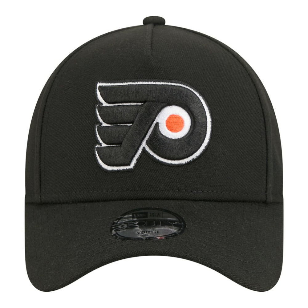 Philadelphia Flyers New Era Youth 9FORTY A-Frame Adjustable Hat Black