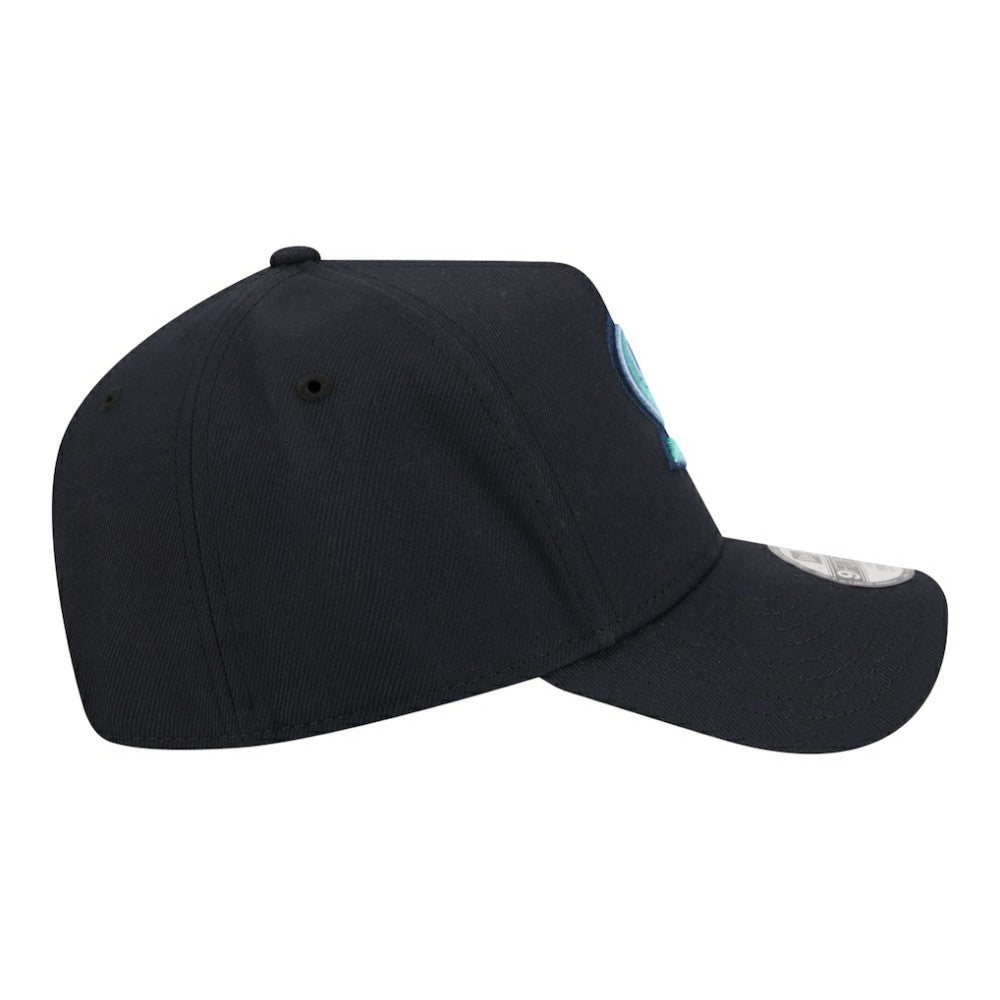Seattle Kraken New Era Youth 9FORTY A-Frame Adjustable Hat Deep Sea Blue