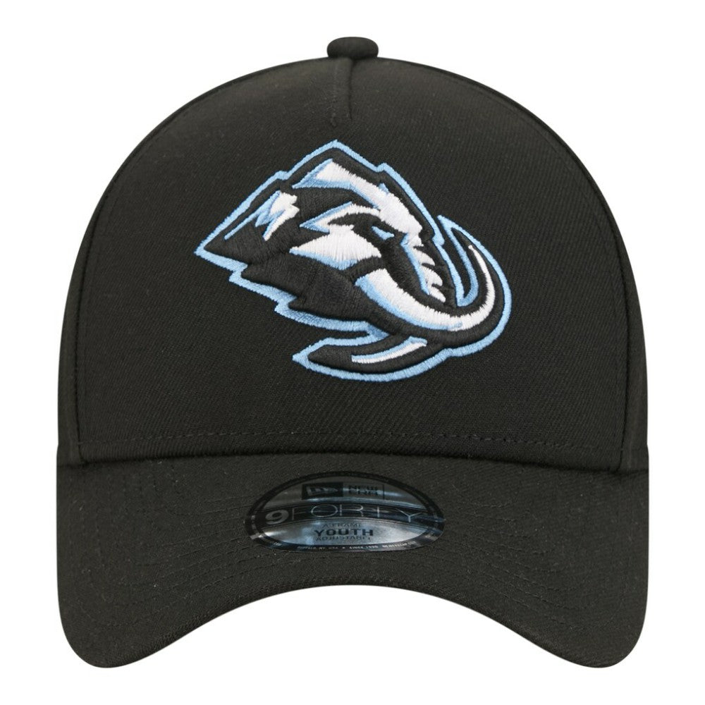 Utah Mammoth New Era Youth 9FORTY A-Frame Adjustable Hat Black