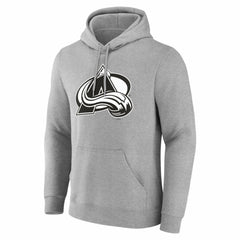 Colorado Avalanche Big & Tall Personalized Name & Number Monochrome Pullover Hoodie Gray