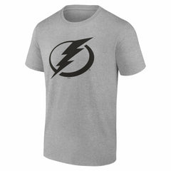 Tampa Bay Lightning Big & Tall Personalized Name & Number Monochrome T-Shirt Gray