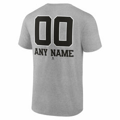 Winnipeg Jets Big & Tall Personalized Name & Number Monochrome T-Shirt Gray