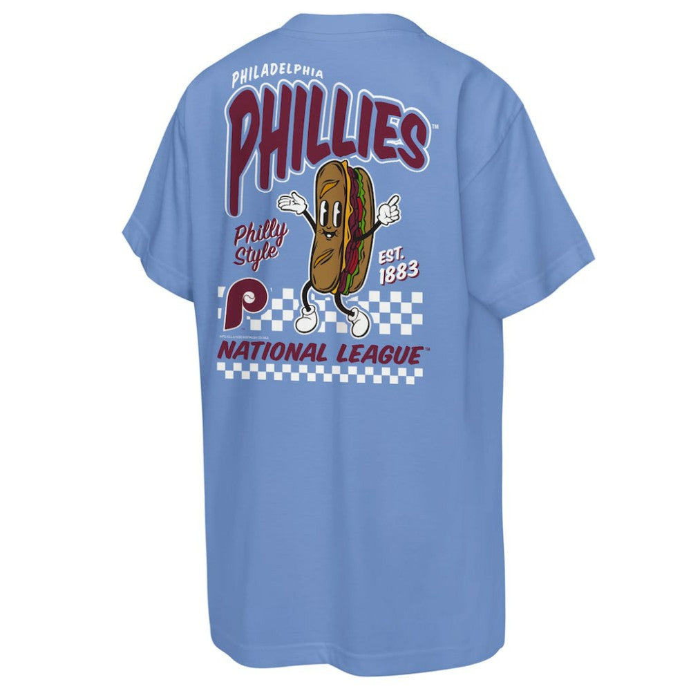 Philadelphia Phillies Cooperstown Concession T-Shirt Light Blue | Mitchell & Ness