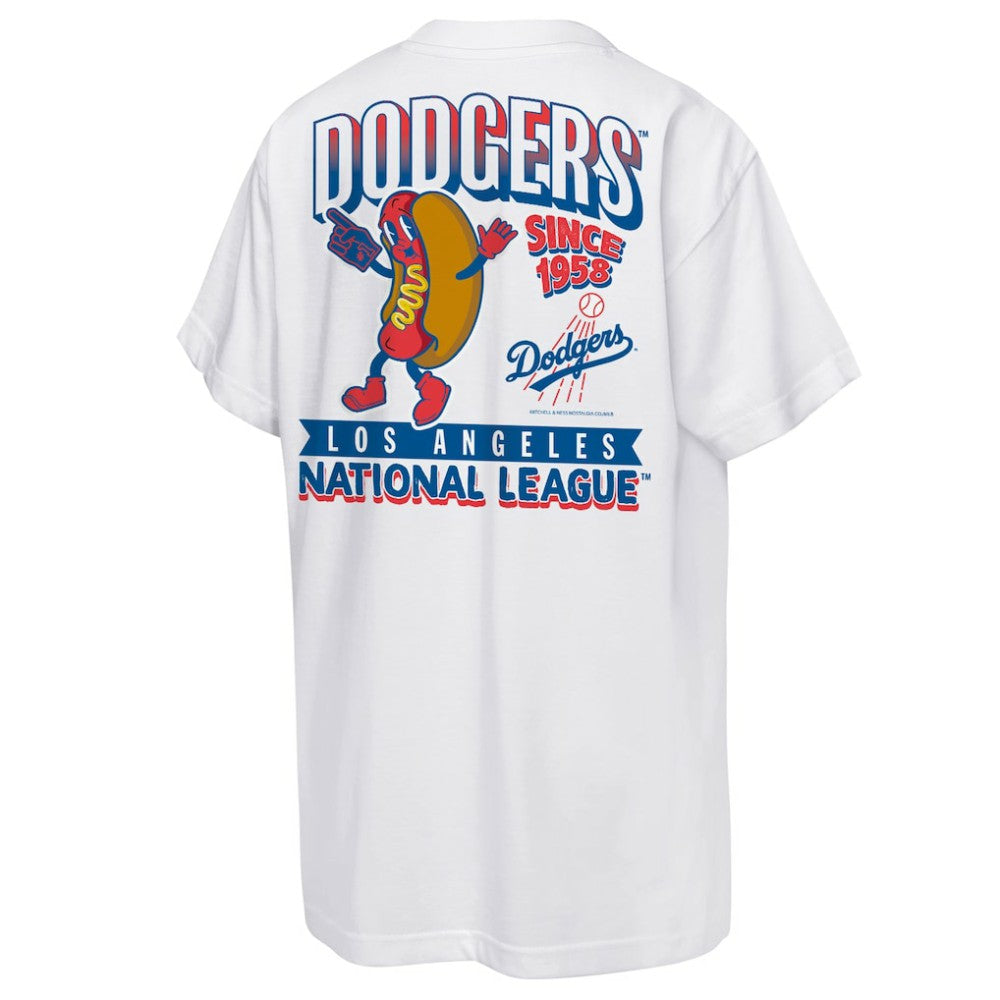 Los Angeles Dodgers Cooperstown Concession T-Shirt White | Mitchell & Ness
