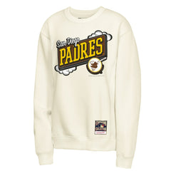 San Diego Padres Youth Retro Billboard Sweatshirt Natural | Mitchell & Ness