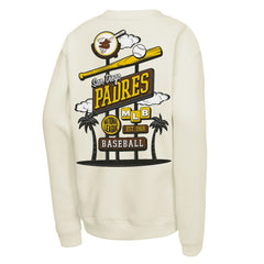 San Diego Padres Youth Retro Billboard Sweatshirt Natural | Mitchell & Ness