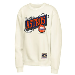 Houston Astros Youth Retro Billboard Sweatshirt Natural | Mitchell & Ness