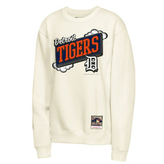 Detroit Tigers Youth Retro Billboard Sweatshirt Natural | Mitchell & Ness