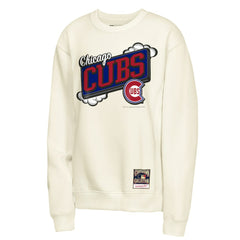 Chicago Cubs Youth Retro Billboard Sweatshirt Natural | Mitchell & Ness