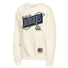 Los Angeles Dodgers Youth Retro Billboard Sweatshirt Natural | Mitchell & Ness