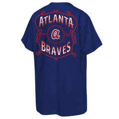 Atlanta Braves Youth Cooperstown Rodeo Rope T-Shirt Navy | Mitchell & Ness