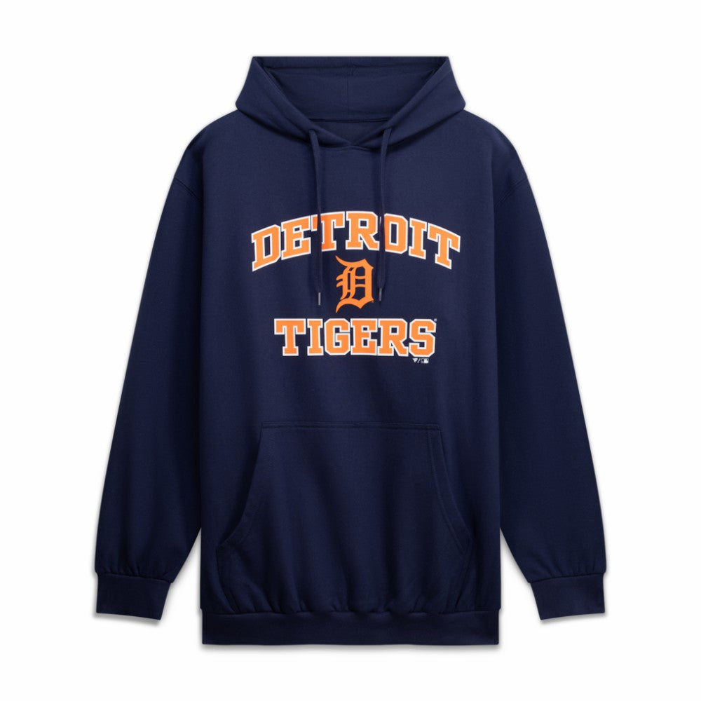 Detroit Tigers Big & Tall Heart & Soul Hoodie Navy