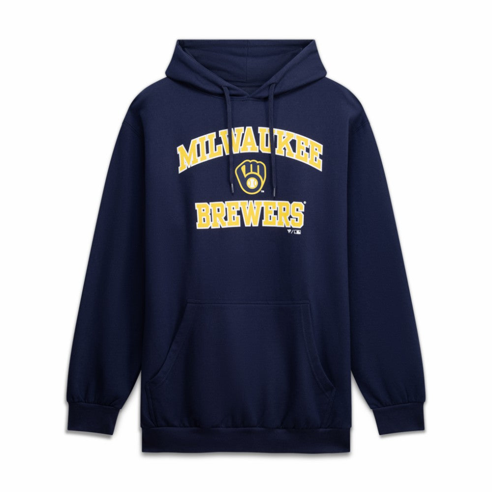 Milwaukee Brewers Big & Tall Heart & Soul Hoodie Navy