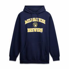 Milwaukee Brewers Big & Tall Heart & Soul Hoodie Navy