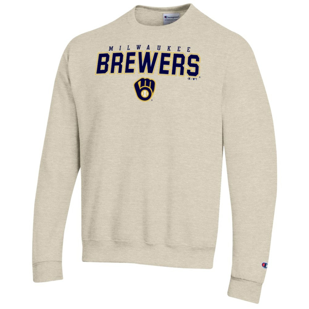 Milwaukee Brewers Champion Eco Powerblend Sweatshirt Oatmeal