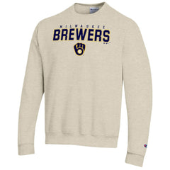 Milwaukee Brewers Champion Eco Powerblend Sweatshirt Oatmeal