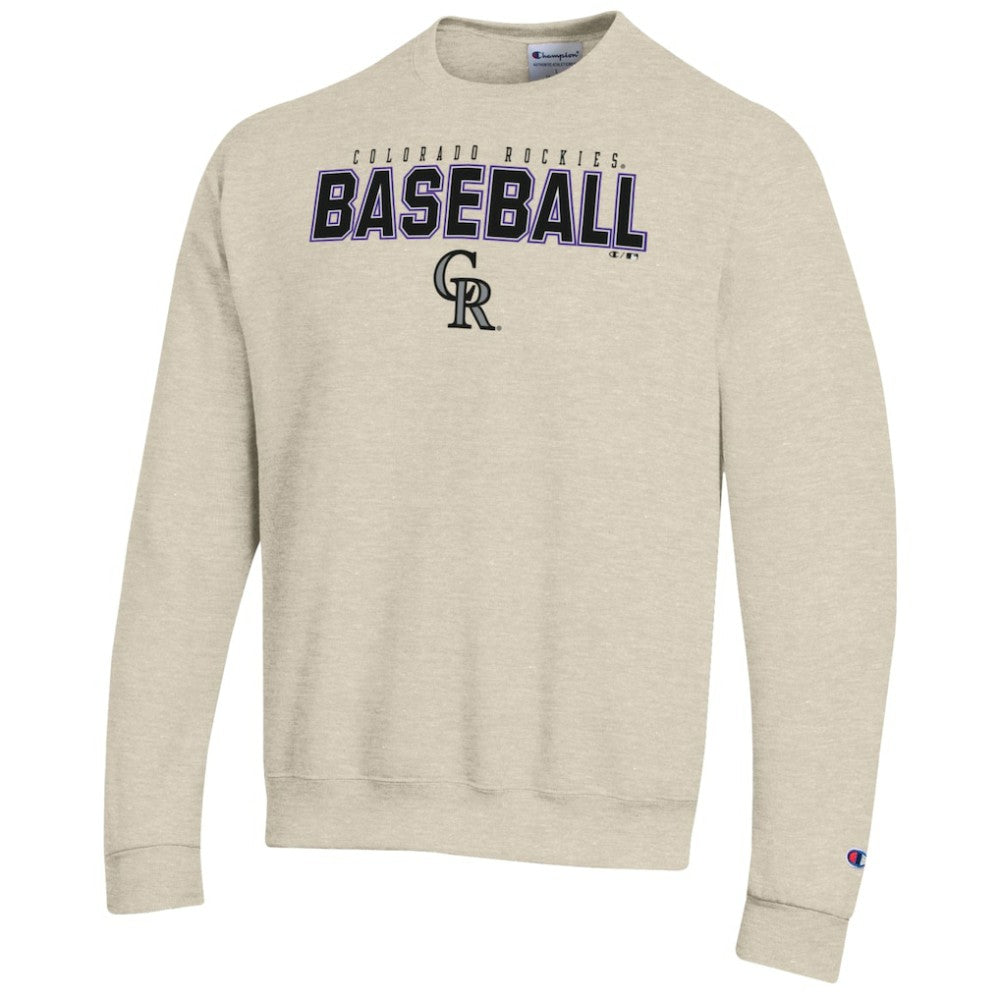 Colorado Rockies Champion Eco Powerblend Sweatshirt Oatmeal