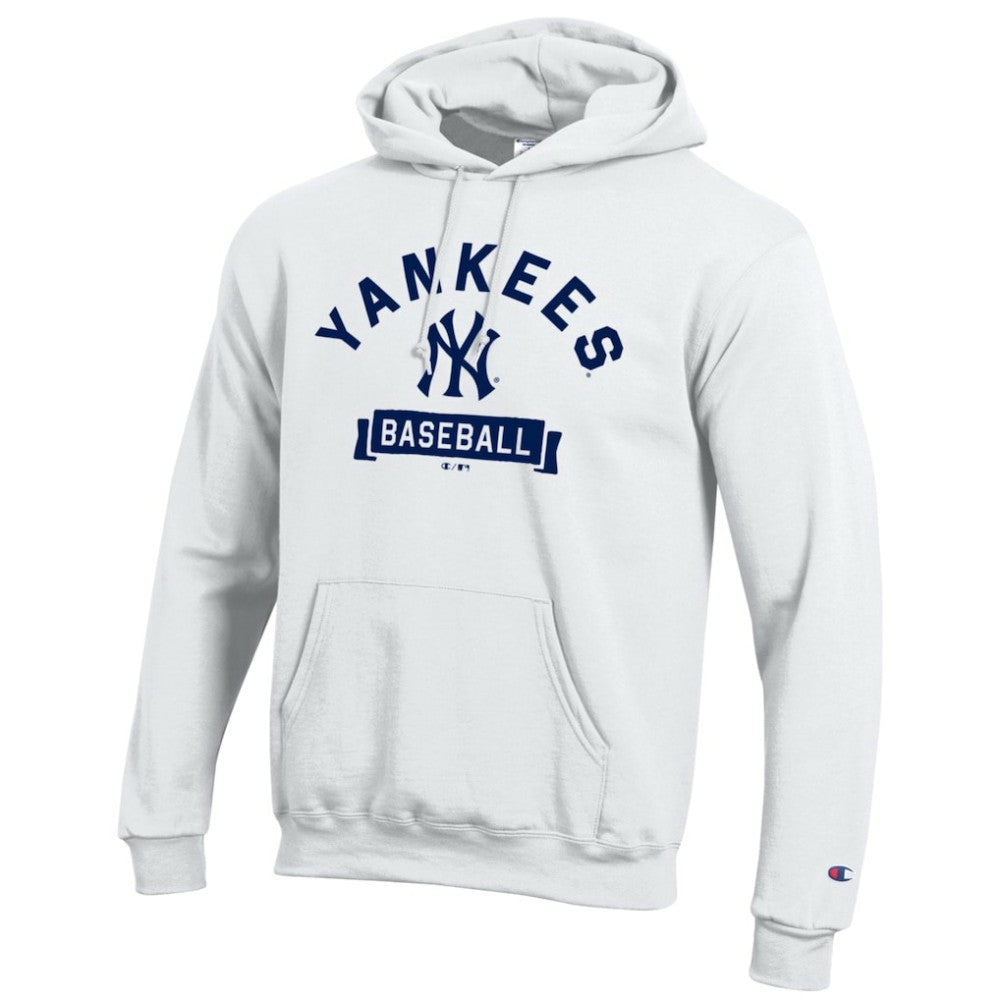 New York Yankees Champion Eco Powerblend Hoodie White