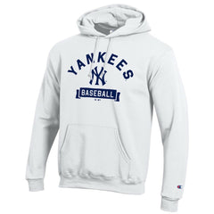 New York Yankees Champion Eco Powerblend Hoodie White