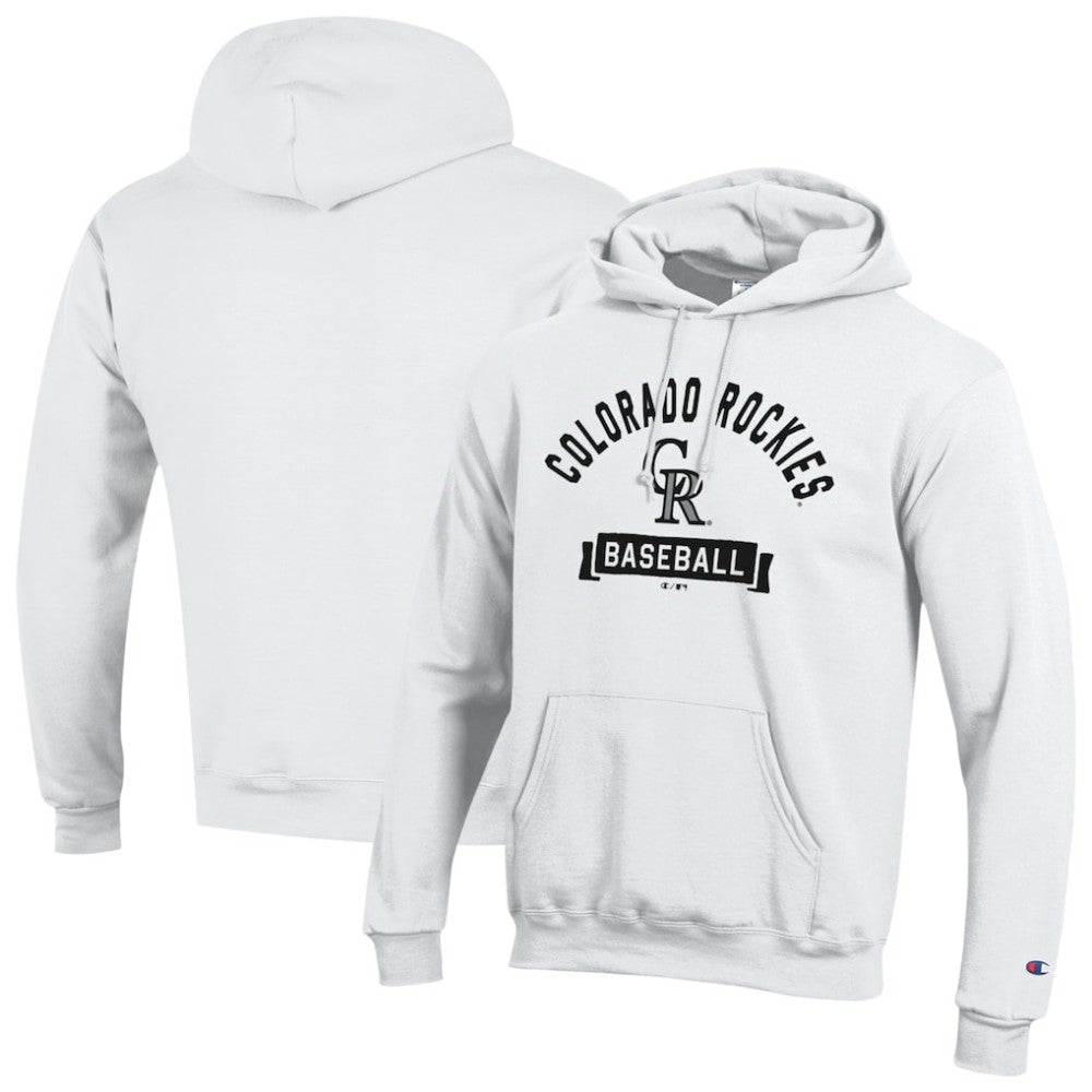 Colorado Rockies Champion Eco Powerblend Hoodie White