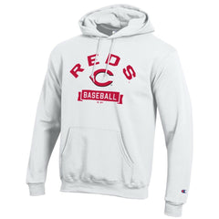 Cincinnati Reds Champion Eco Powerblend Hoodie White