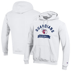 Cleveland Guardians Champion Eco Powerblend Hoodie White