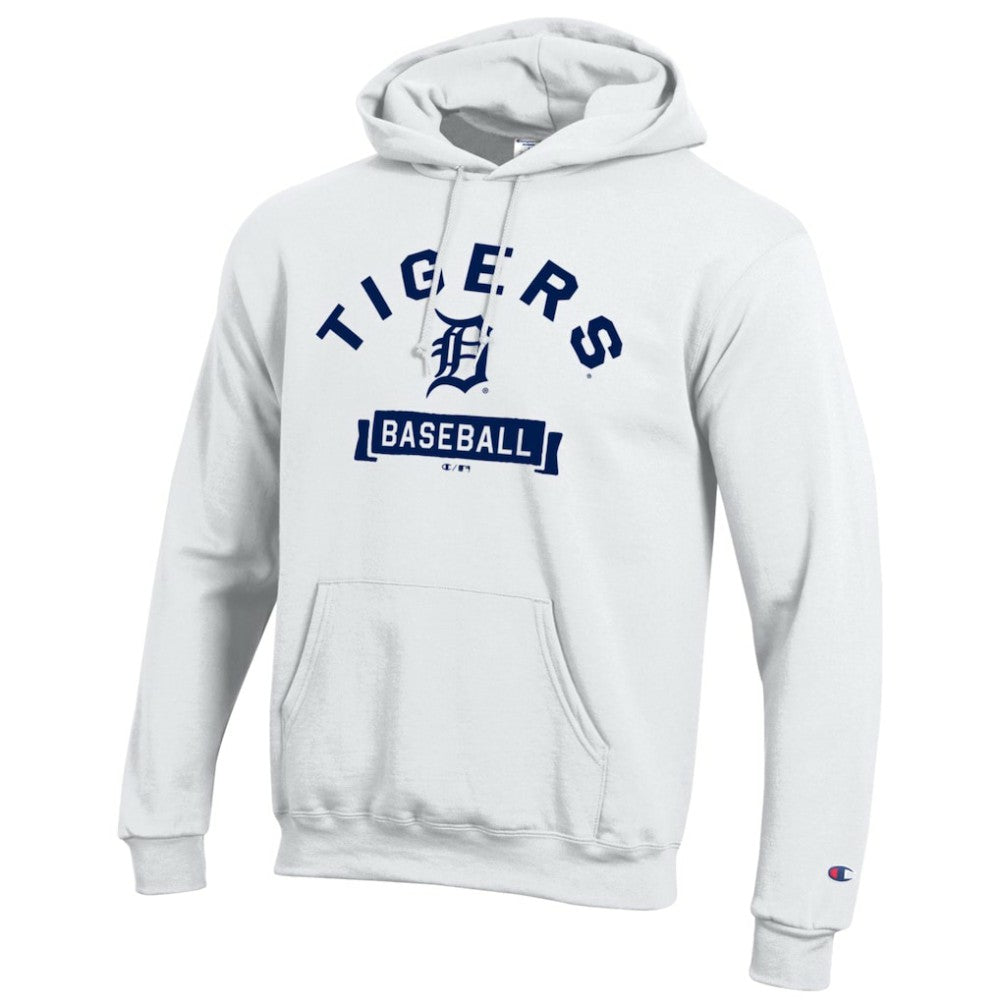 Detroit Tigers Champion Eco Powerblend Hoodie White
