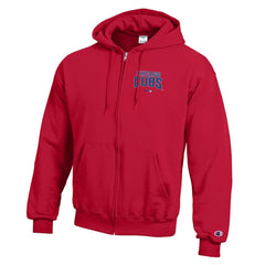 Chicago Cubs Champion Eco Powerblend Full-Zip Hoodie Red