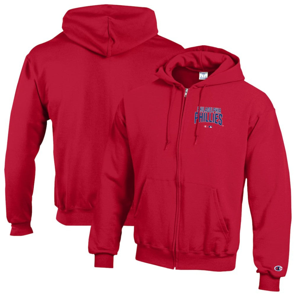 Philadelphia Phillies Champion Eco Powerblend Full-Zip Hoodie Red