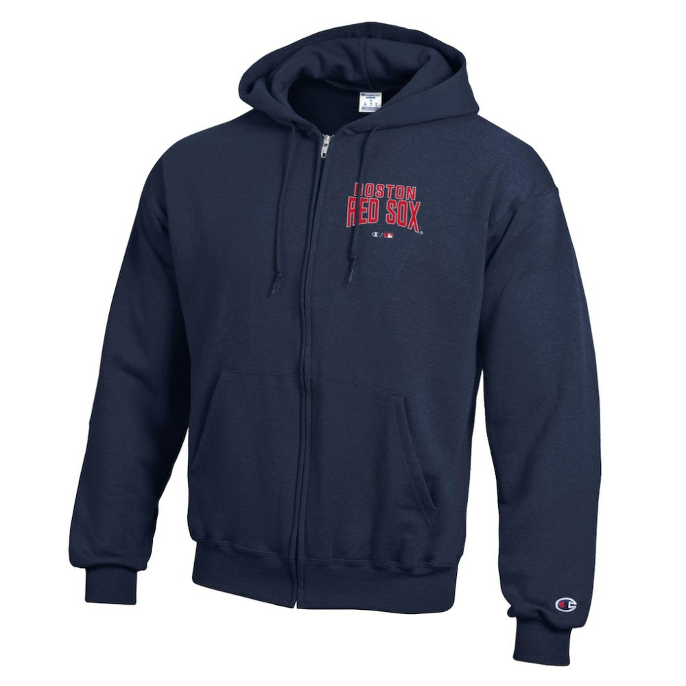 Boston Red Sox Champion Eco Powerblend Full-Zip Hoodie Navy
